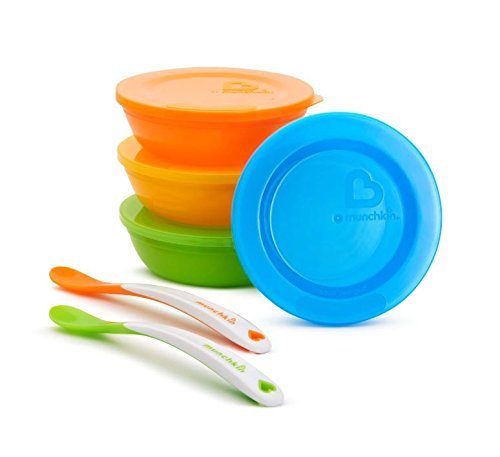 Munchkin 6-Pack Soft-Tip Infant Spoons with Multi Bowl Set – Just