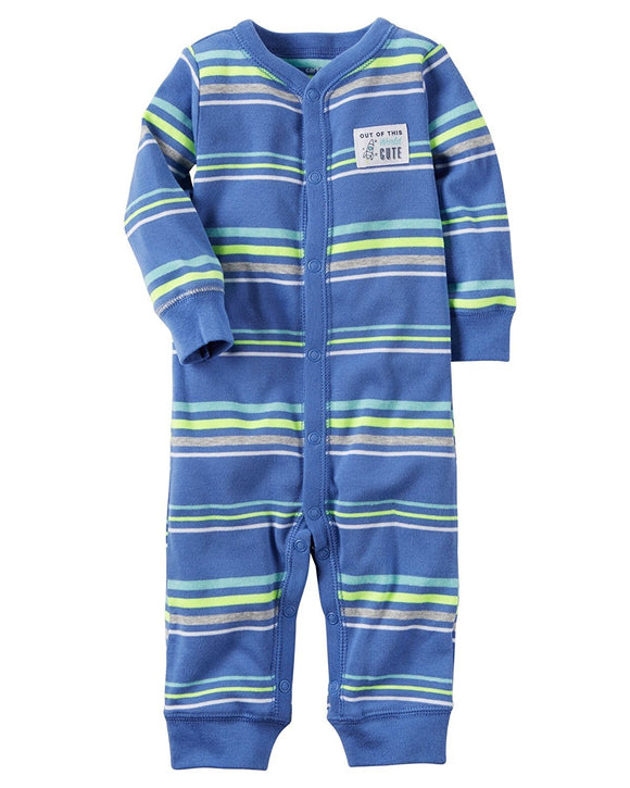 Carter's Baby Boys' Striped Coverall