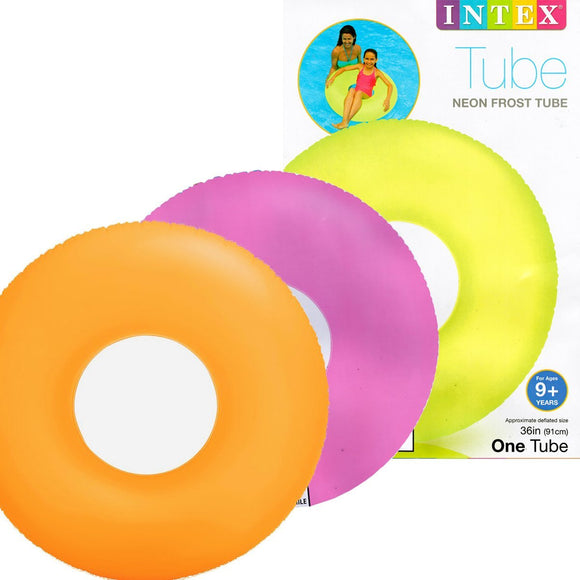 Intex Frost Tube Inflatable Sturdy Swim Pool, 36
