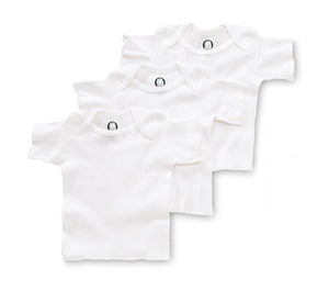 Gerber Brand 3 Pack White Pullon Short Sleeve Shirt, 12 Months