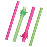 Munchkin Click Lock Replacement Straws with Valves - 2 Pack - Pink/Green