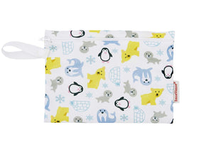 Imse Vimse Reusable Washable Wet Bags for Cloth Diapers (Snowland, Mini Zipper Bag)