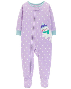 Carter's Baby Girls' 1 Piece Fleece Sleepwear