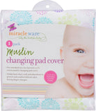 MiracleWare Muslin Changing Pad Cover, Color Bursts