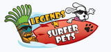 Surfer Dudes Legends & Surfer Pets Wave Powered Mini-Surfer, Pet and Surfboard Beach Toy (Mako P.I. and G.)