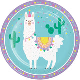 Llama Party Paper Plates, 24 ct