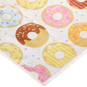 Creative Converting All Over Print Plastic Tablecover, Donut Time