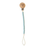 Mitteez miniSTRANDS Pacifier Clip with BPA Free Silicone Chewbeads and Natural Beechwood Clip for Babies Newborn and Up