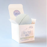 Bath Bomb - Tea Tree Mint Essential Oils 2.5" Round