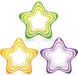 Intex Inflatable Star Rings, Three Colors, Yellow, Purple, Green, 29"X28" New 2017 Design 59243EP
