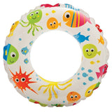 Intex Inflatable 20-Inch Lively Ocean Friends Print Kids Tube Swim Ring (6 Pack)