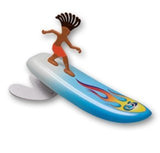 Surfer Dudes 2019 Edition Wave Powered Mini-Surfer and Surfboard Beach Toy