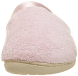 ISOTONER Women's Microterry PillowStep Satin Cuff Clog Slippers