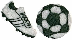 Fun Self Adhesive Dimensional Sport Themed Soccer Ball and Cleat Stickers for Crafting and Embellishing- Package of 132