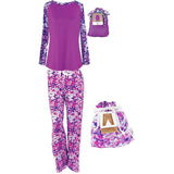 Hello Mello Luxurious Soft Womens Loungewear Set, Top and Pant Matching Set with Drawstring Bag
