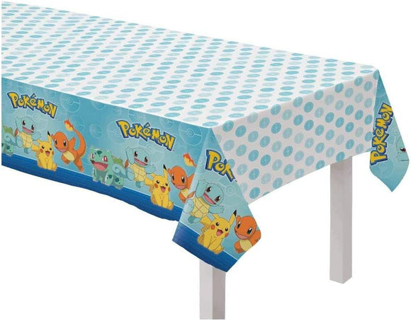 amscan Pokemon Design Plastic Table Cover- 1pc, Multicolor, one size