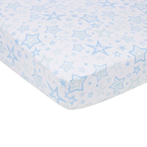 Miracle Blanket Stars Crib Sheet Color: Blue