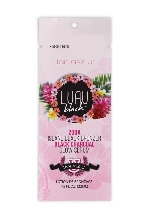 Tan Asz U LUAU BLACK 200X Black Bronzer - Lot of 5 Packets (3.75 oz. total)