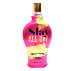 Supre Snooki SLAY ALL DAY Dark Bronzing Formula (12 ounce) Natural Streak-Free Bronzers with Tattoo Protection Technology