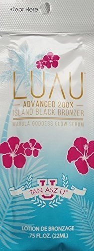 Lot Of 15 Luau 200X Black Bronzer Tanning Lotion Packets