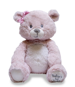 Baby's First Teddy Lullaby Pink Animated Singing Teddy Bear, 10 Inch