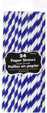 amscan Disposable Striped Paper Straws Party Tableware