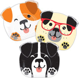 Dog Party Shaped Dinner Plates, 24 ct