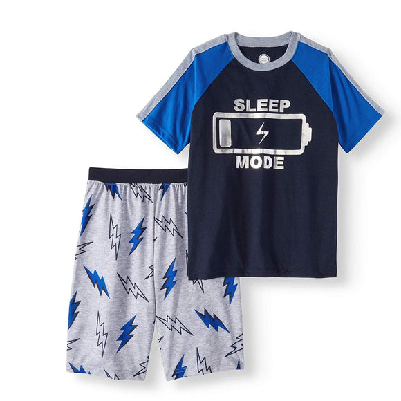 Wonder Nation Boy's 2 Piece Pajama Sleepwear Set