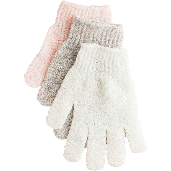 Urban Spa Exfoliating Gloves For Shower, Bath, Exfoliating and Cleansing