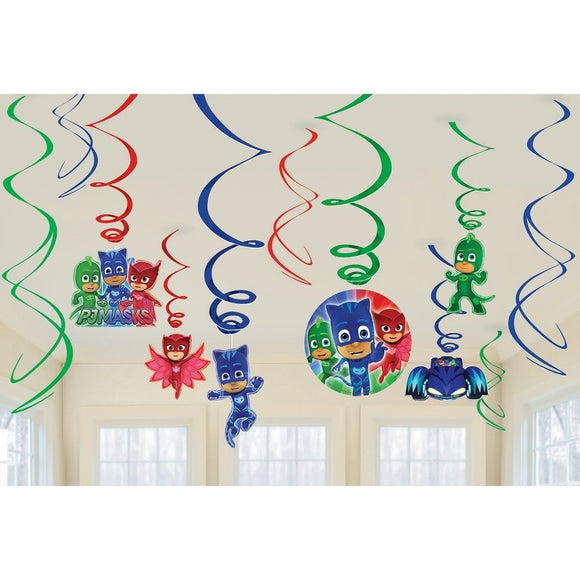 PJ Masks Birthday Party Hanging Decoration Swirls