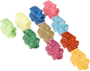 Train Marker Accessory Activity Assorted Color Dominoes, Set of 10