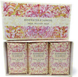 Greenwich Bay Trading Co. Shea Butter Soap, 12.9 Ounce, Rosewater & Jasmine, 3 Pack