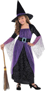 AMSCAN Pretty Potion Witch Halloween Costume for Girls, Medium, with Included Accessories